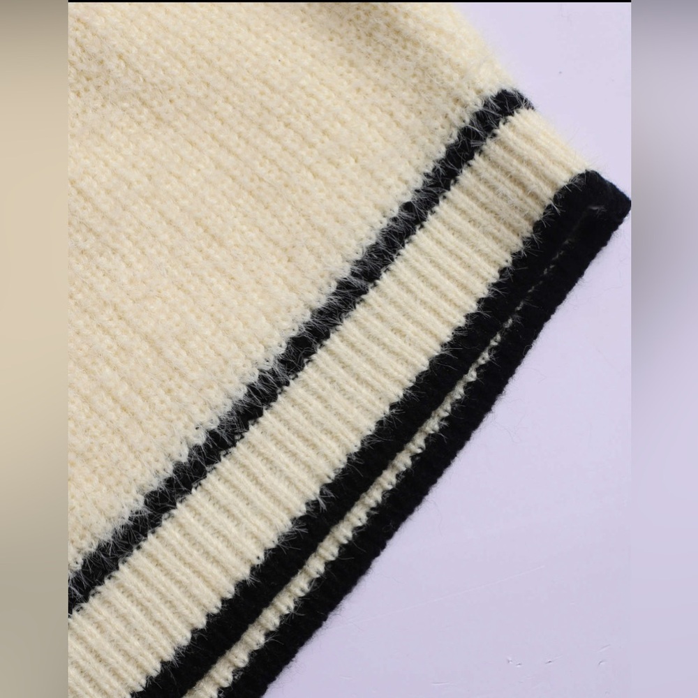 CIDER CONTRASTING BINDING KNIT STRAPLESS TOP 3XL - Picture 2 of 7